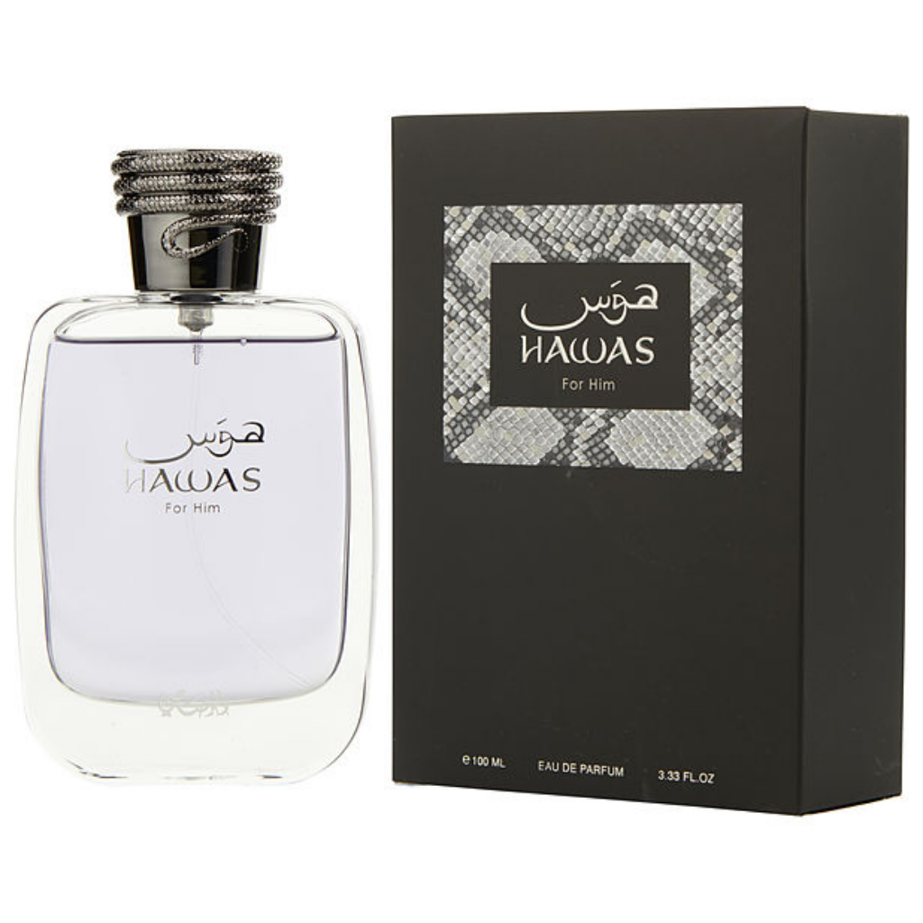 Hawas EDP (Couple Set) Men & Women - 100 ML (3.4 oz) by Rasasi - Intense Oud