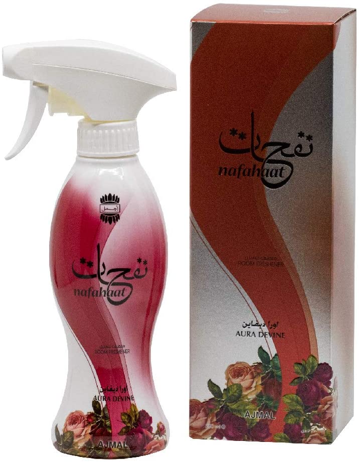 Nafahat Aura Divine Air Freshener - 300ML (10.1 oz) (with pouch) by Ajmal - Intense Oud