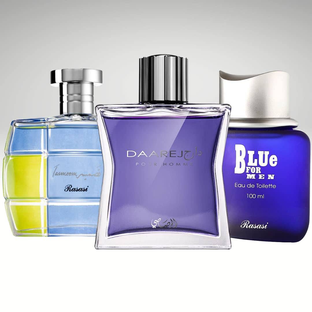 Shuhrah, Daarej & Blue for Men EDP | by Rasasi - Intense oud