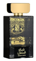 Qasaed Al Sultan EDP-100ml (3.4 oz) by Lattafa (WITH VELVET POUCH) - Intense oud