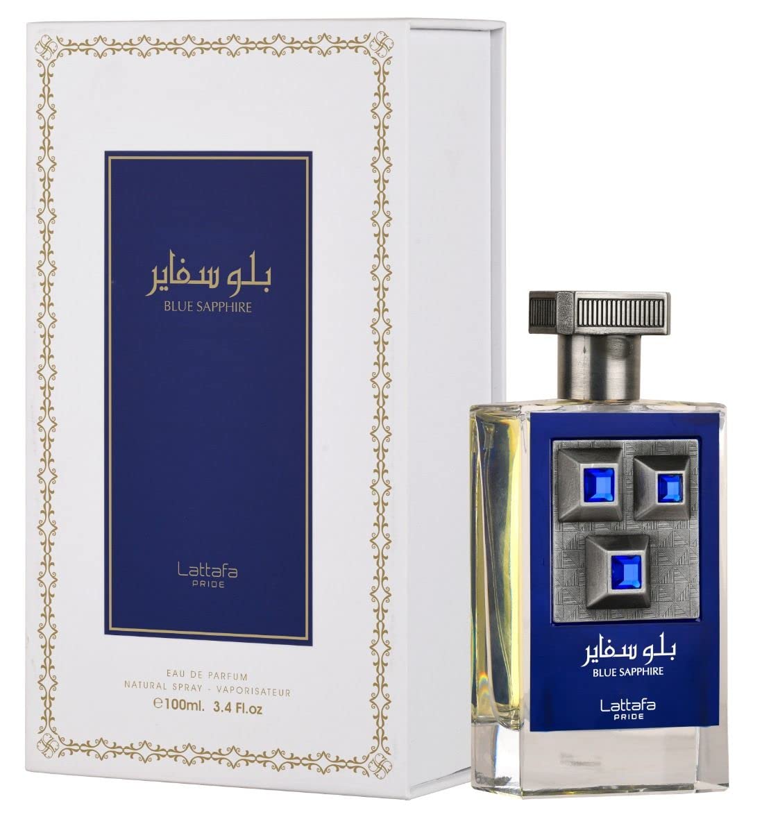 Blue Sapphire EDP - 100mL (3.4 oz) by Lattafa Pride - Intense Oud