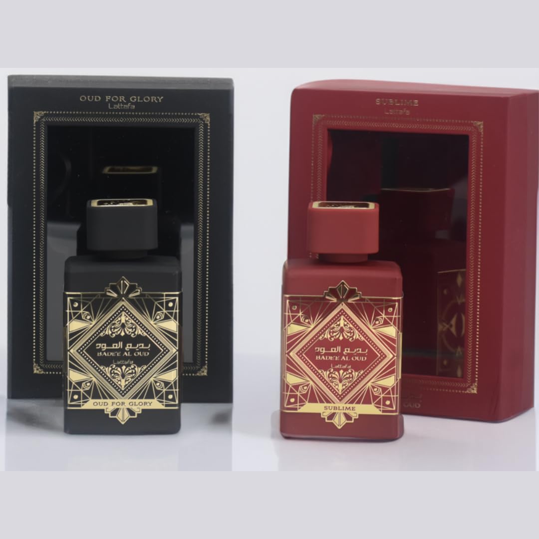 Bade'e Al Oud & Bade'e Al Oud Sublime EDP -100Ml (3.4Oz) by Lattafa Perfumes - Intense Oud