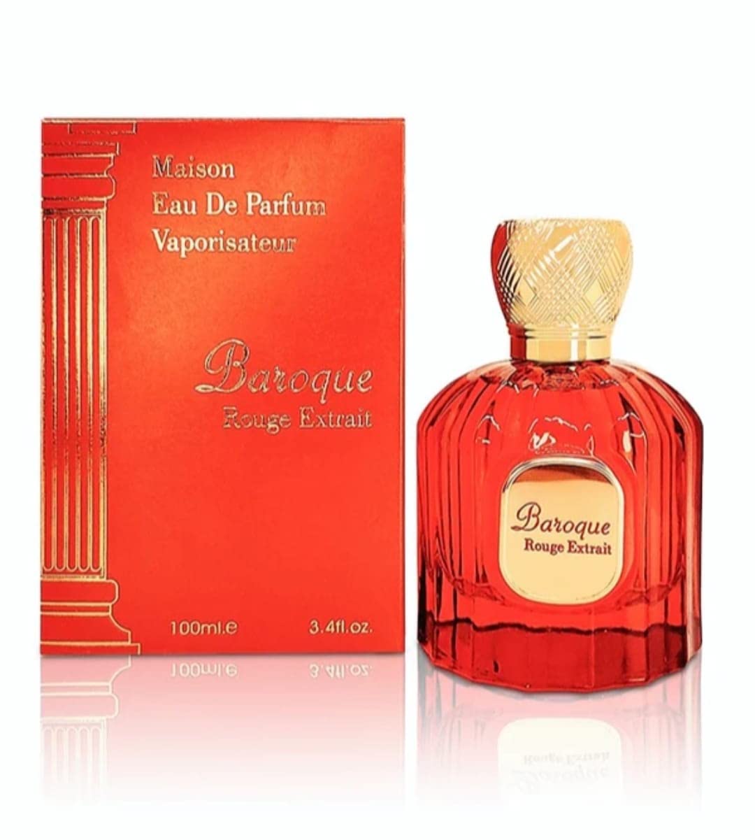 Baroque Rouge Extrait EDP- 100 ML By Maison Al hambra - Intense oud