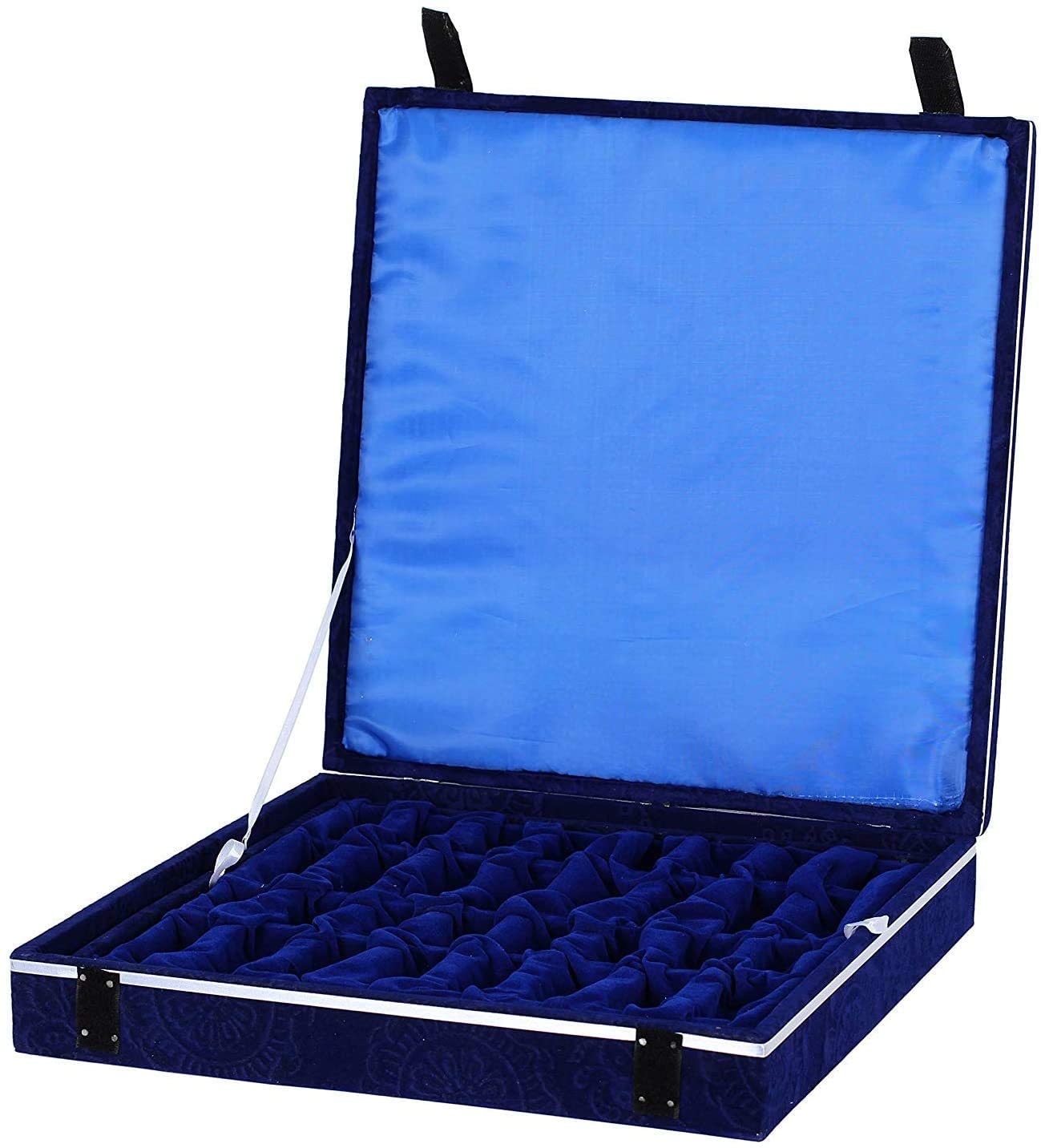 Handmade Classic Onyx Marble Chess Board Game Set- 12in with Blue Box - Intense oud