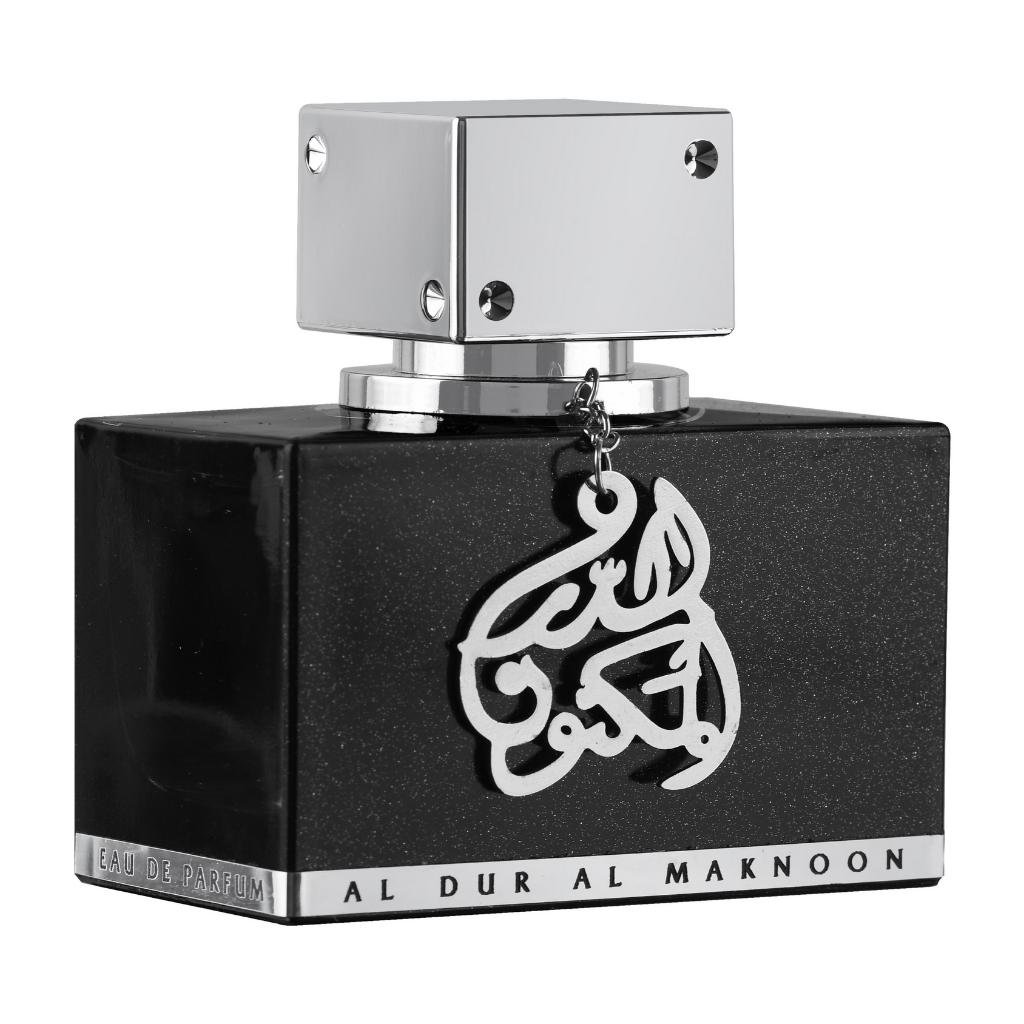 Al Dur Al Maknoon Silver for Men EDP - 100ML (3.4oz) by Lattafa - Intense oud