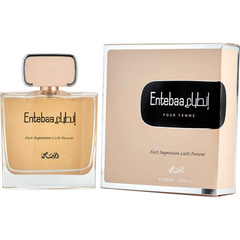 Entebaa EDP (Couple Set) Men & Women - 100 ML (3.4 oz) by Rasasi Perfumes - Intense Oud