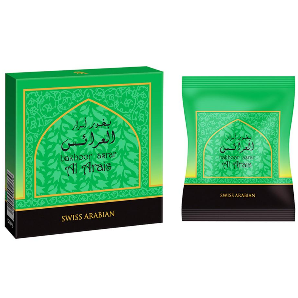 Asrar Al Arais Bakhoor - 40 GM (1.4 oz) by Swiss Arabian - Intense oud