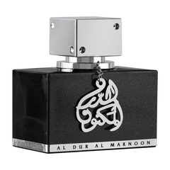 Al Dur Al Maknoon Silver for Men EDP - 100ML(3.4oz) by Lattafa - Intense oud