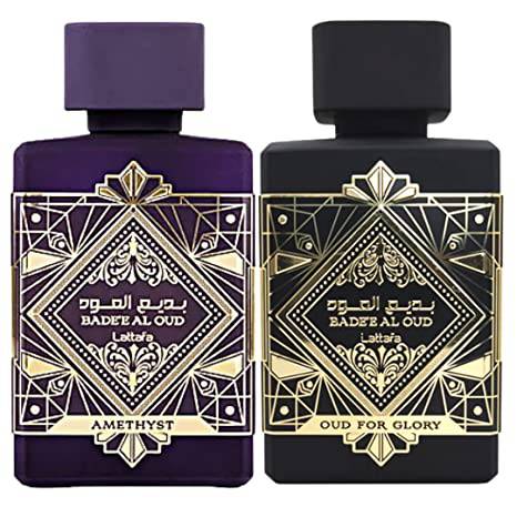 Bade’e Al Oud Glory & Amethyst EDP - 100ML(3.4 oz) by Lattafa - Intense oud