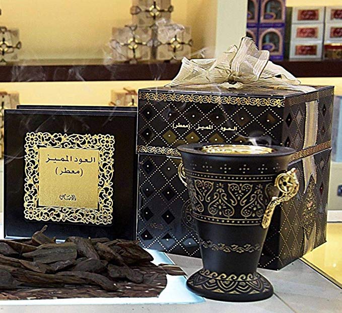 Bakhoor Oudh al Mumiaz - 80 GMS by Rasasi - Intense oud