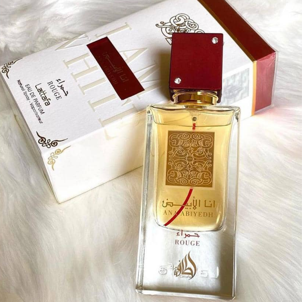 Ana Abiyedh Rouge EDP - 60ML (2.0 oz) (with pouch) by Lattafa - Intense Oud