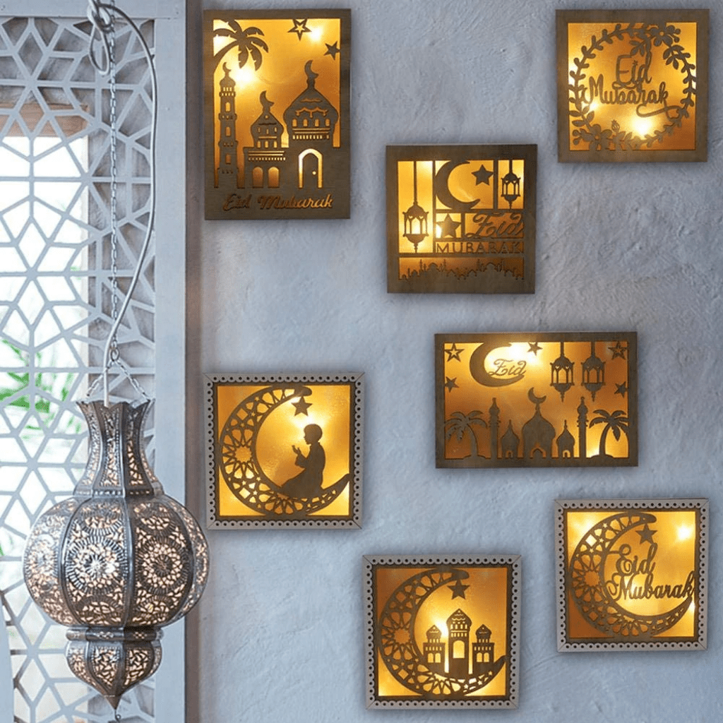 Ramadan Eid Mubarak Islamic Light Up Frame - Eid Mubarak - Intense oud