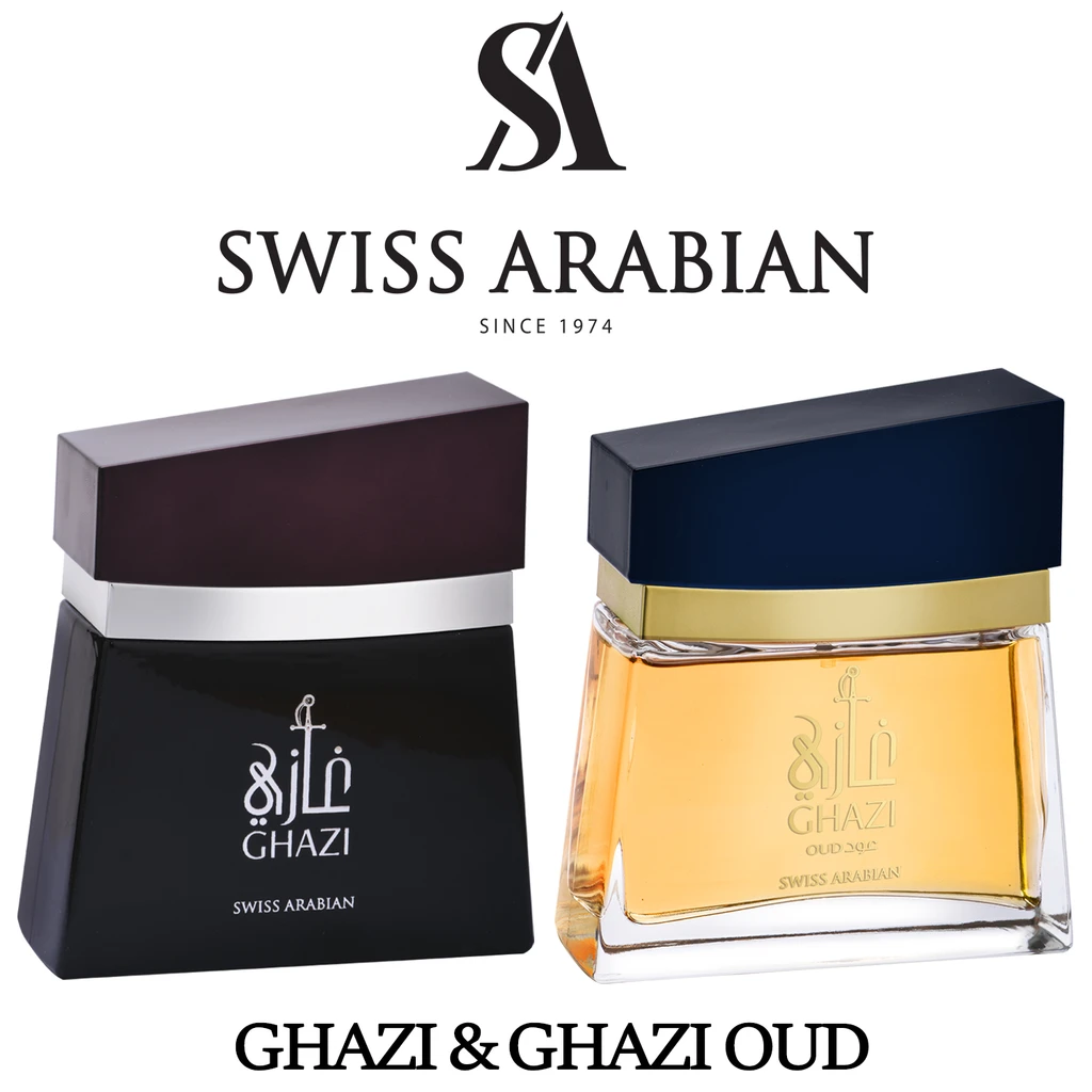 Ghazi Oud EDP for Men - 100 ML (3.4 oz) by Swiss Arabian - Intense oud