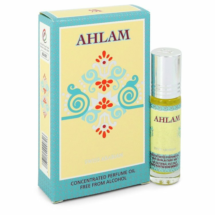 AHLAM, Roll On Perfume Oil 6 mL (.2 oz) | Oriental Fragrance for Men and Women by swiss arabian - Intense oud