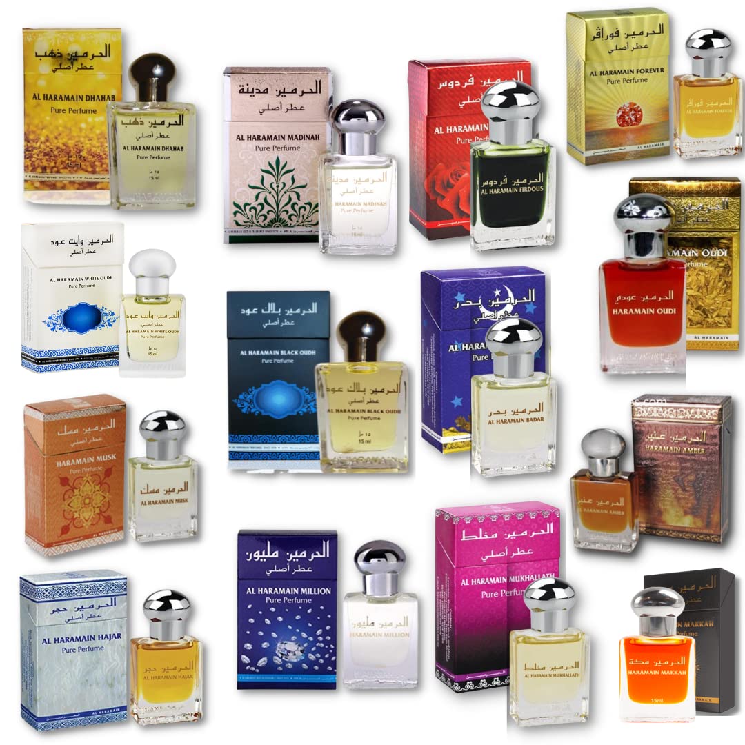 Discovery Collection Of Al Haramain 14 PCS Perfume Oil - 15ML By Al Haramain - Intense oud