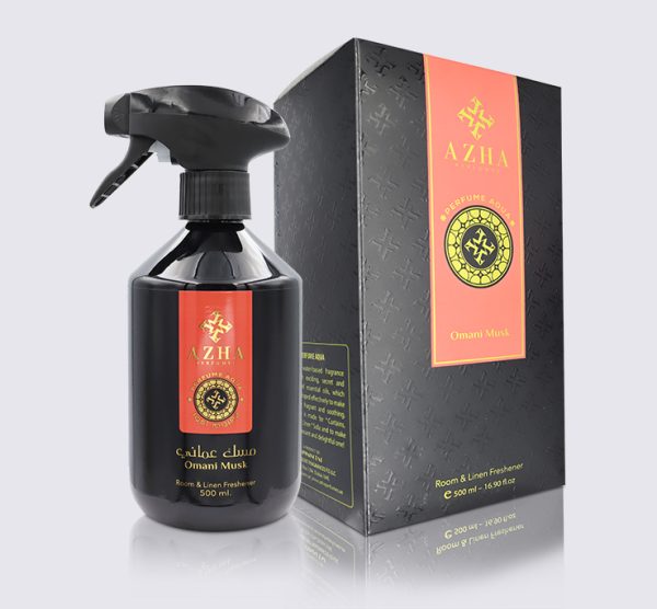 Omani Musk Room & Linen Freshener |500ml-16.90 Oz| By Azha - Intense Oud