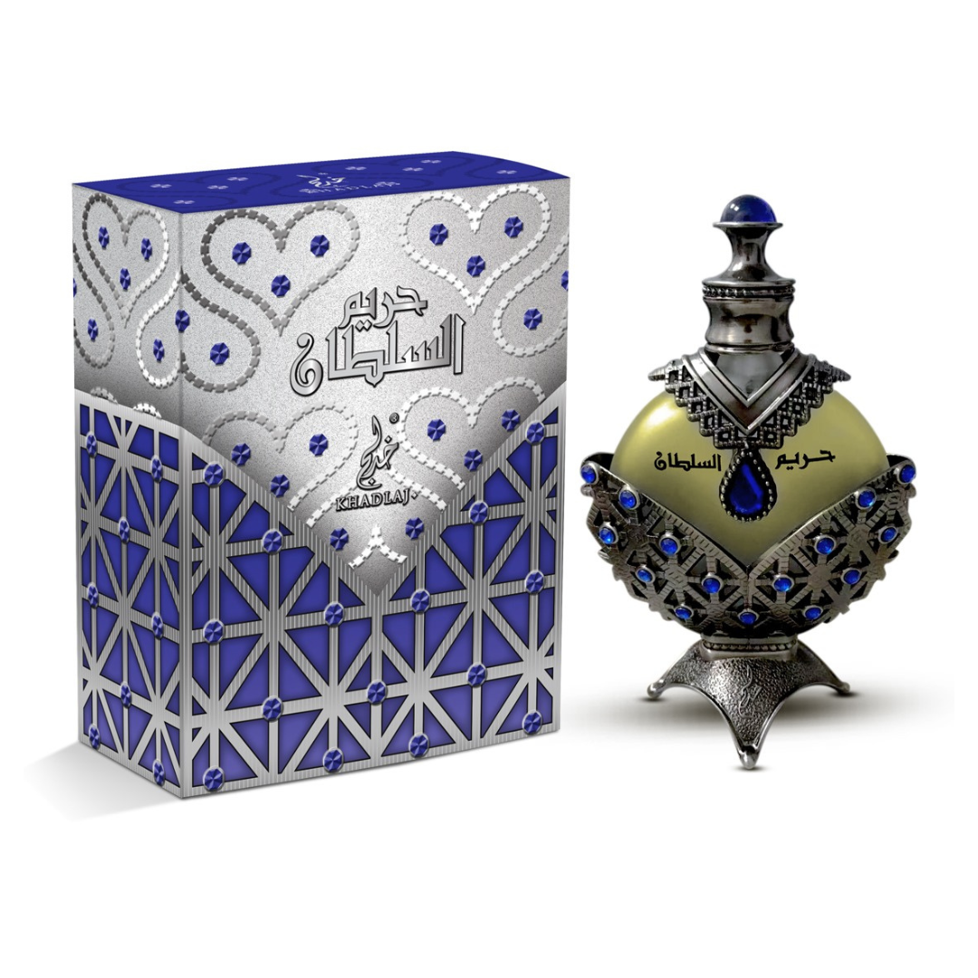 Hareem Al Sultan Blue Antique Perfume Oil CPO-35ML (1.18oz) BY KHADLAJ