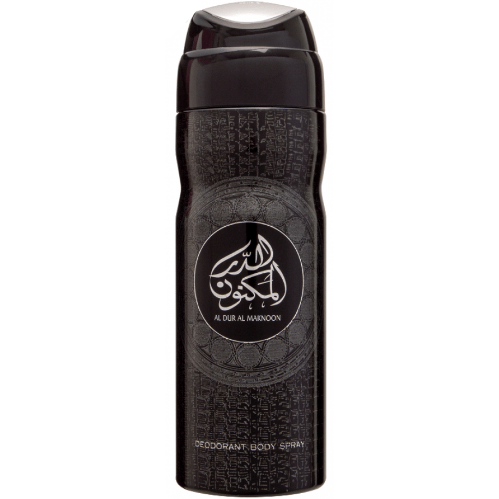 Al Dur Al Maknoon for Men Deodorant - 200ML (6.7 oz) by Lattafa - Intense oud