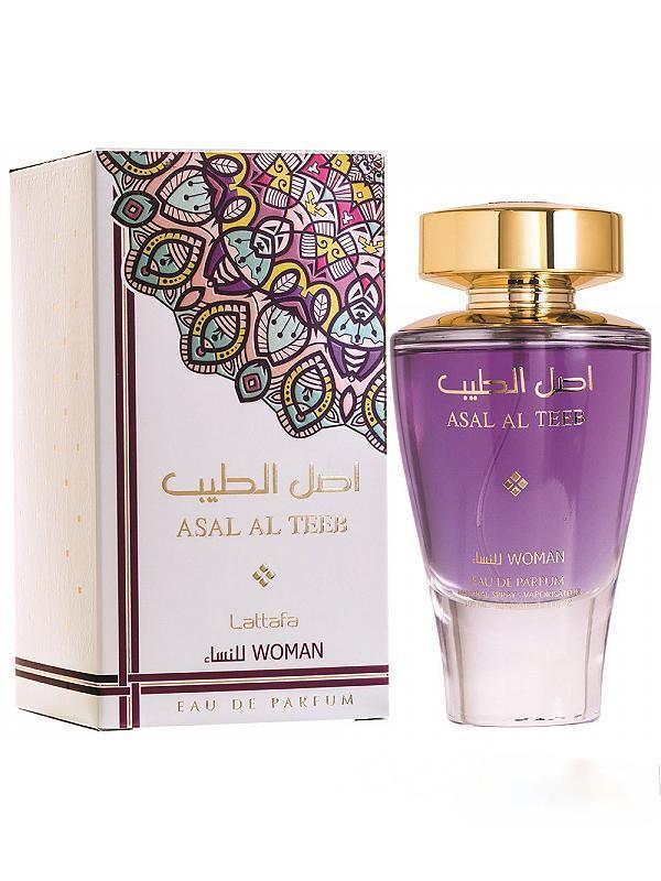 Asal Al Teeb Women EDP - 100 ML (3.4 oz) by Lattafa - Intense oud