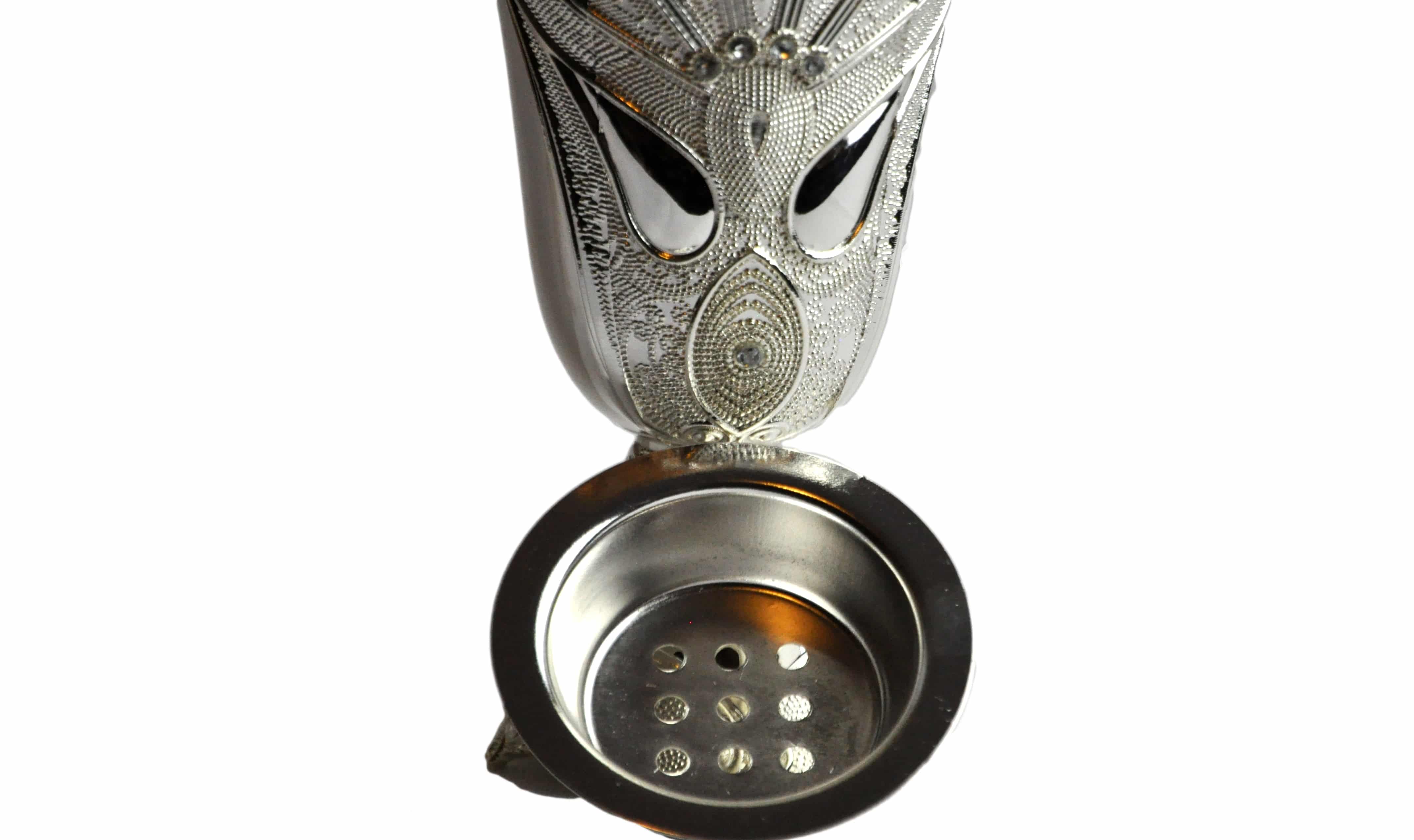 Arab Incense Bakhoor Burner - 5 inch Silver by Intense Oud - Intense oud