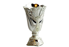 Arab Incense Bakhoor Burner - 5 inch Silver by Intense Oud - Intense oud