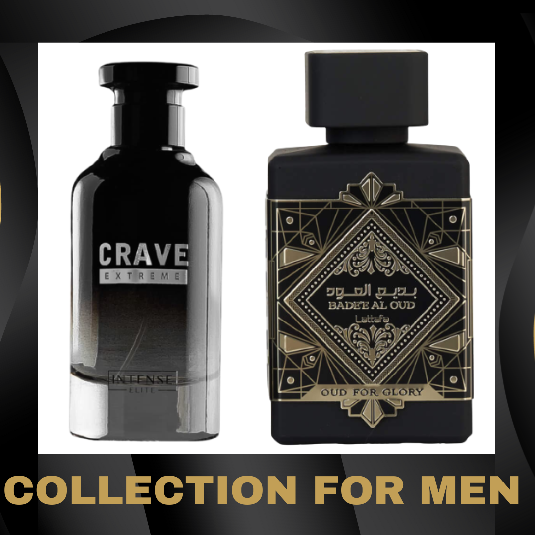 Collection For Men (2 Piece) | Bade'e Al Oud for Glory EDP - 100ML (3.4 oz) Crave Extreme For Men I By Intense Elite - Intense Oud