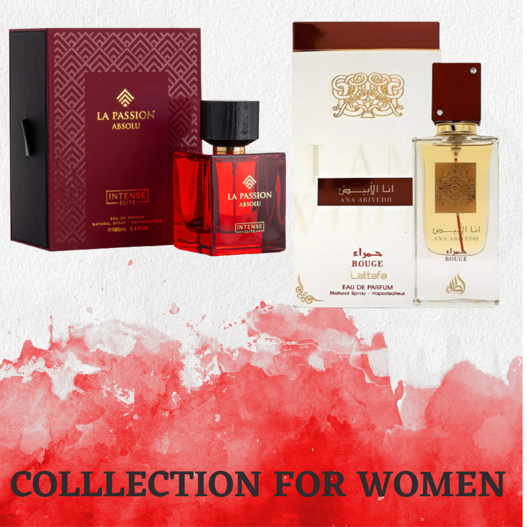 Collection For Women (2 Piece Set) | EDP - 100 ML (3.4 Oz)| La Passion Absolu for Women & Ana Abiyedh Rouge - Intense Oud