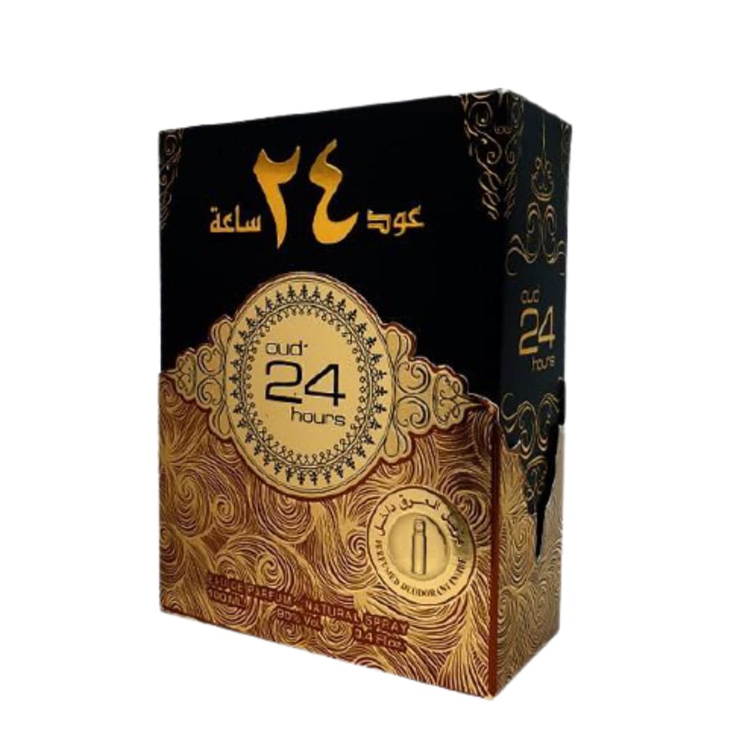 Oud 24 Hours EDP Unisex - 100mL (3.4oz) by Ard Al Zaafaran - Intense oud