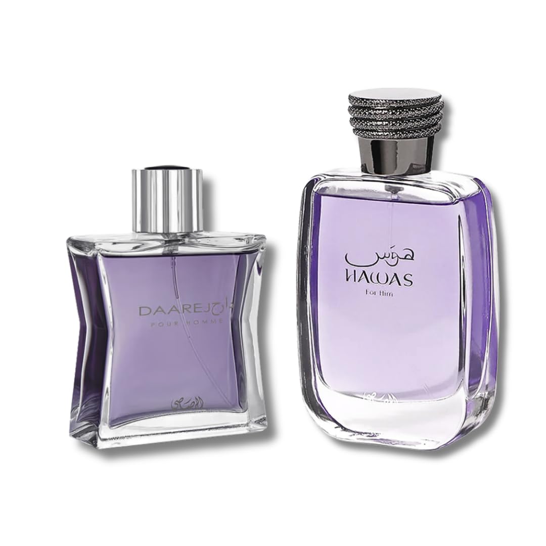 RASASI Hawas For Him & Daarej Pour Homme EDP 100Ml (3.4Oz) - Intense oud