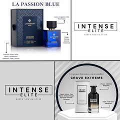 Crave Extreme, & LA PASSION BLUE EDP - 100Ml (3.4Oz) By INTENSE ELITE - Intense Oud