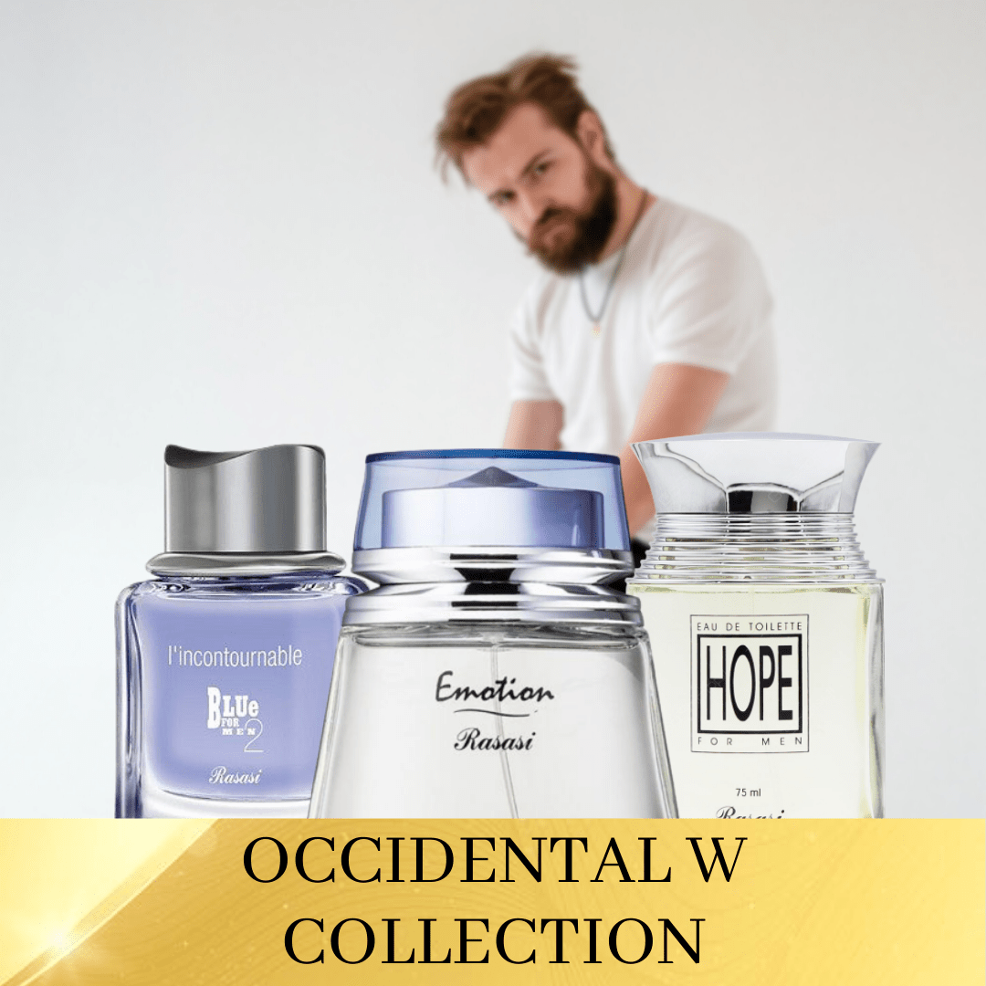 Occidental 3 Piece EDP Men Collection-Hope(2.5oz), Emotion(3.4oz) , Blue 2(2.5oz) - Intense oud