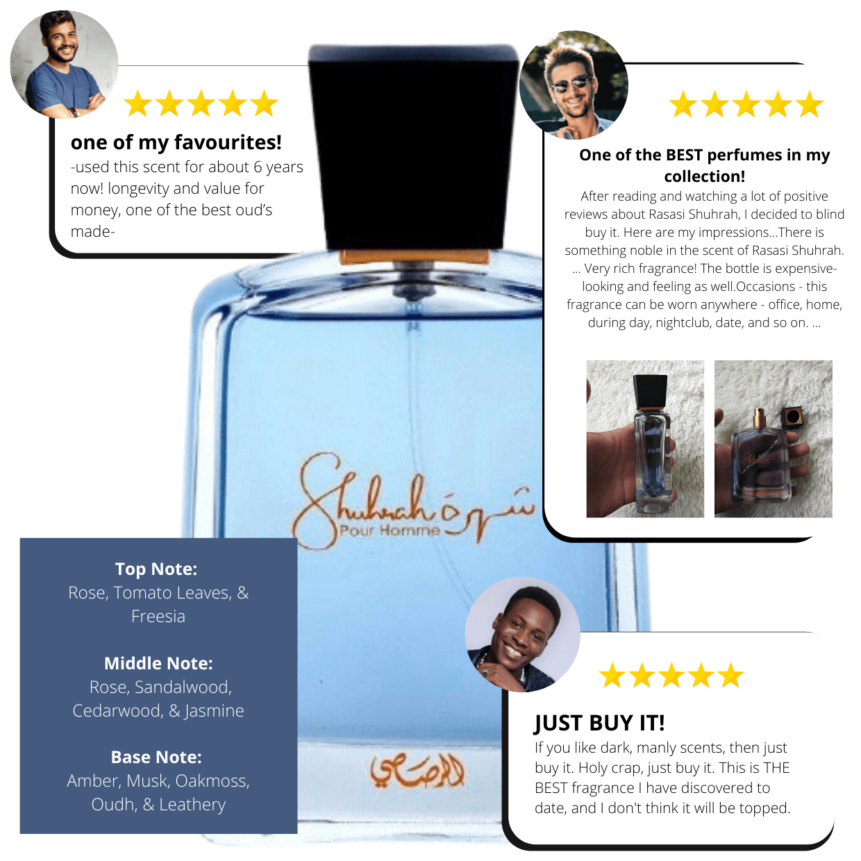 Trendy (3 Pcs) EDP | Men | Badee Al Oud, Shuhrah Men, Shaghaf Oud - Intense oud