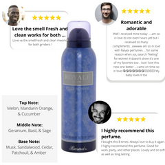 Beyond the Blue Horizon 3 Men Deodorants Bundle - Romance Forever for Men, Royale Blue for Men, Blue for Men - Intense oud