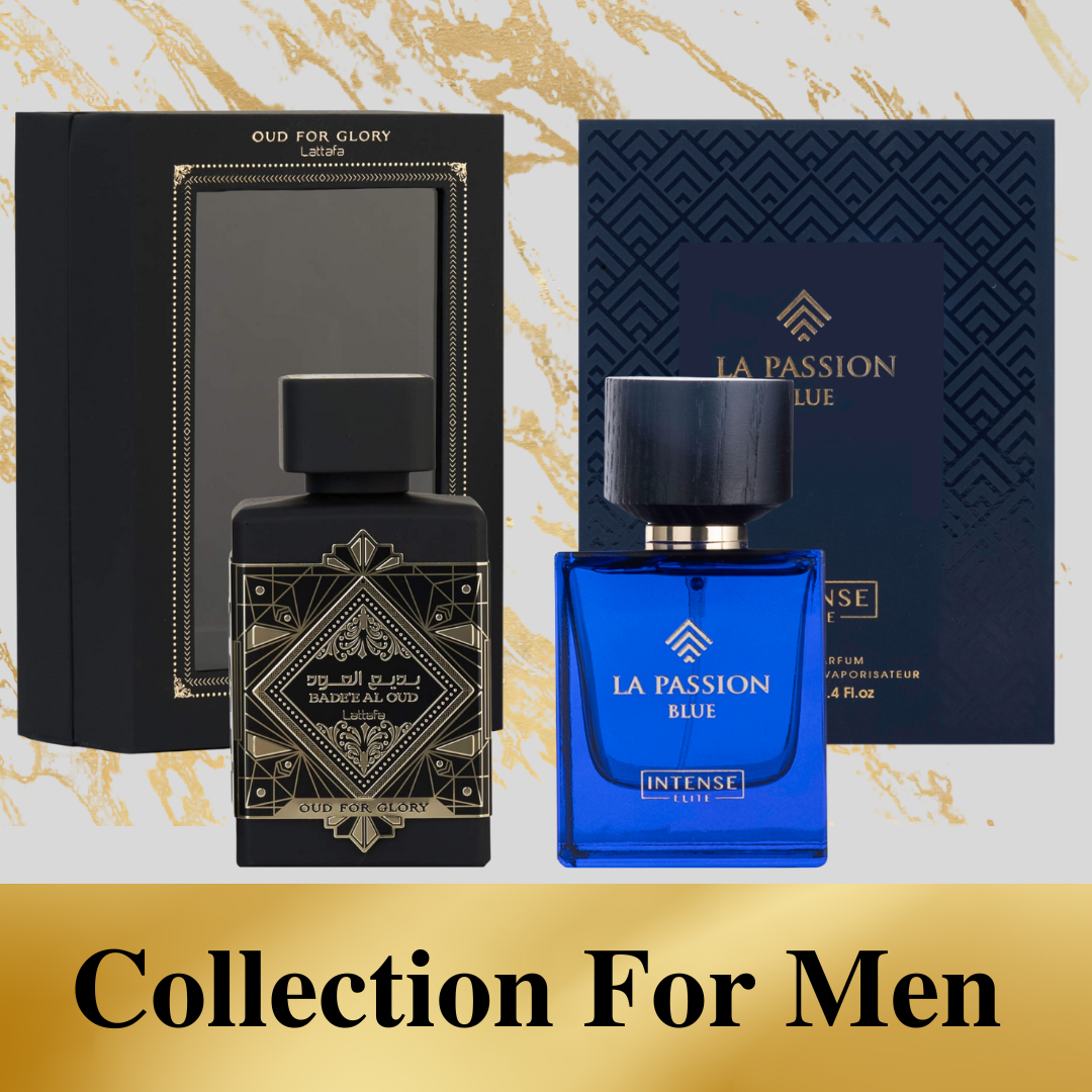 Collection For Men (2 Piece)  |EDP-100ML/3.4Oz| Bade'e Al Oud for Glory & LA Passion Blue. - Intense Oud