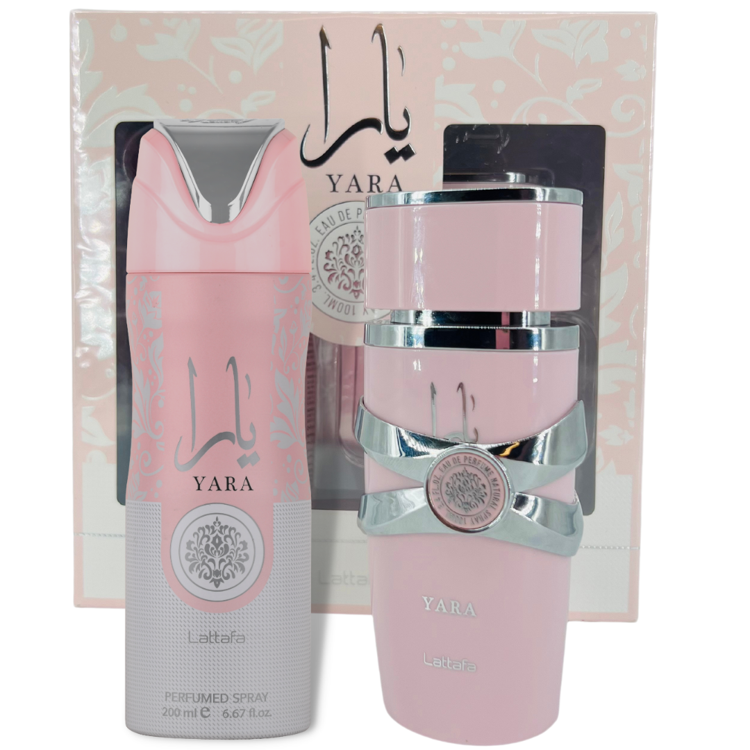 Yara Gift Set - Yara and Deodorant - by Lattafa