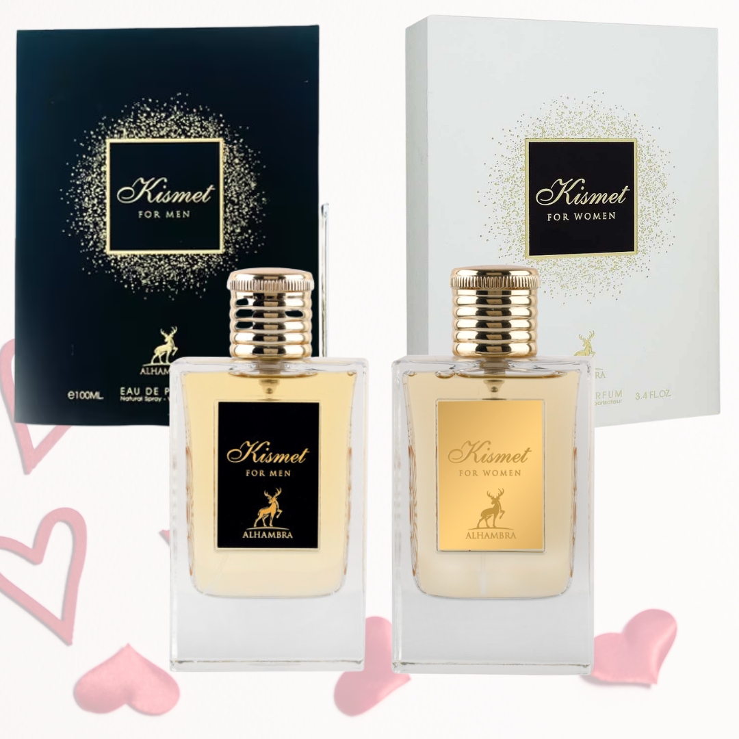 Couple Collection Set |100ML/3.4Oz| Kismet for Men & Kismet for Women by Maison Alhambra - Intense Oud