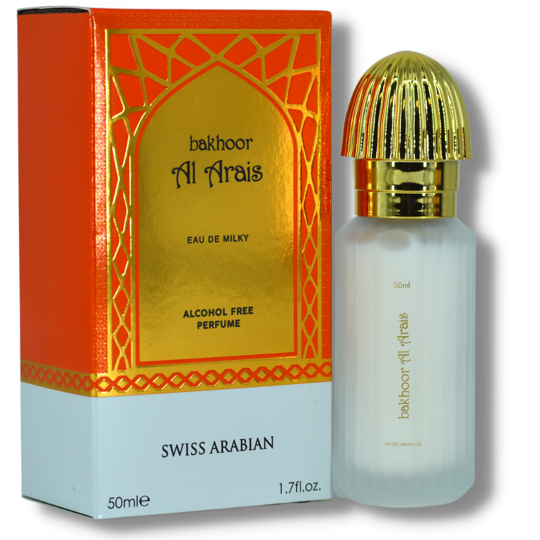 Bakhoor Al Arais Eau De Milky Spray - 50 ML (1.7 oz) by Swiss Arabian - Intense Oud