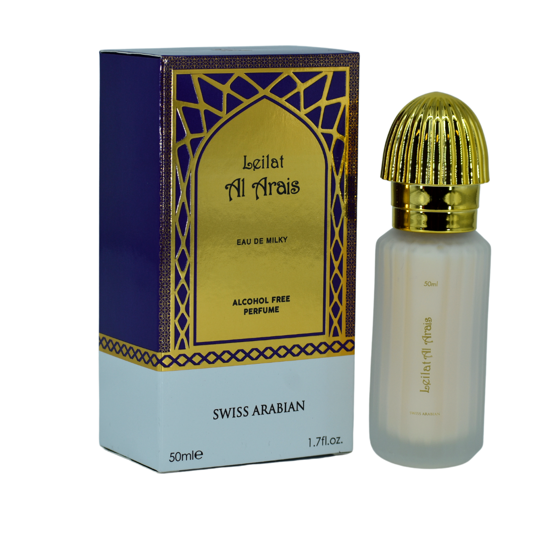 Leilat Al Arais Eau De Milky - 50 ML (1.7 oz) by Swiss Arabian - Intense Oud