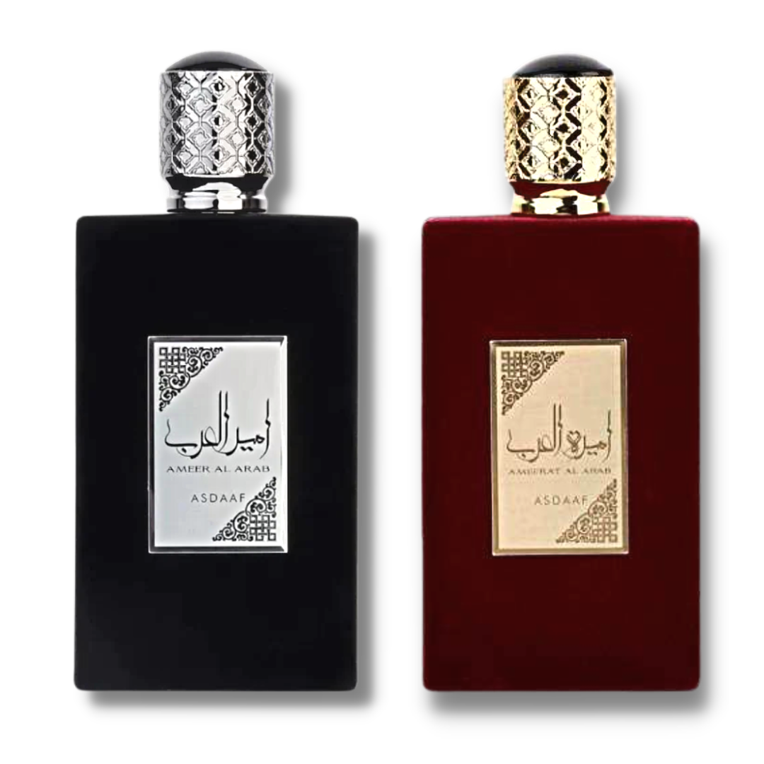 Ameer Al Arab and Ameerat Al Arab EDP 100ML (3.4Oz) Value Pack by Asdaaf - Intense oud