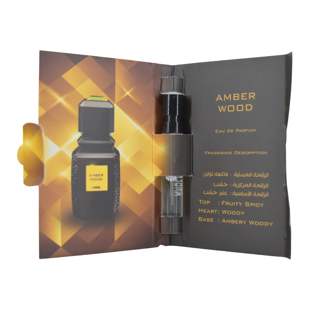 1 Amber Wood EDP Sample  - 1ML (0.05 oz) by Ajmal - Intense oud