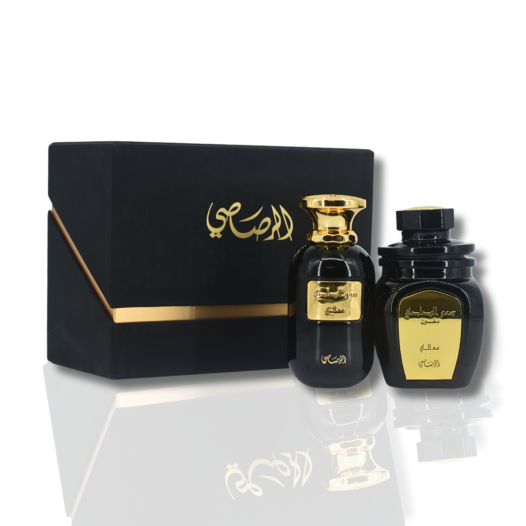 Somow Al Rasasi Ma’ali EDP - 100ML (3.4oZ) & Somow Al Rasasi – Ma'ali Oudh Moattar: 100GMS By RASASI - Intense oud