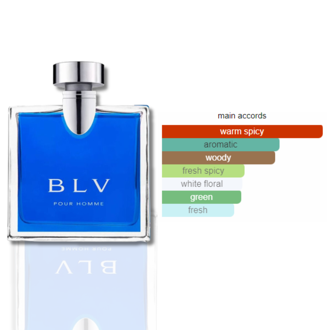 BLV Pour Homme EDT-100ML (3.4Oz)  by Bvlgari - Intense oud