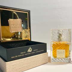 Khamrah EDP-100ml (3.4oz) by Lattafa - Intense Oud