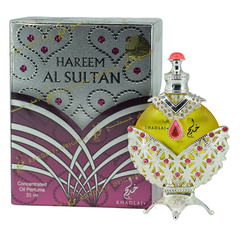 Hareem Al Sultan Silver Perfume Oil - 35 ML by Khadlaj - Intense Oud