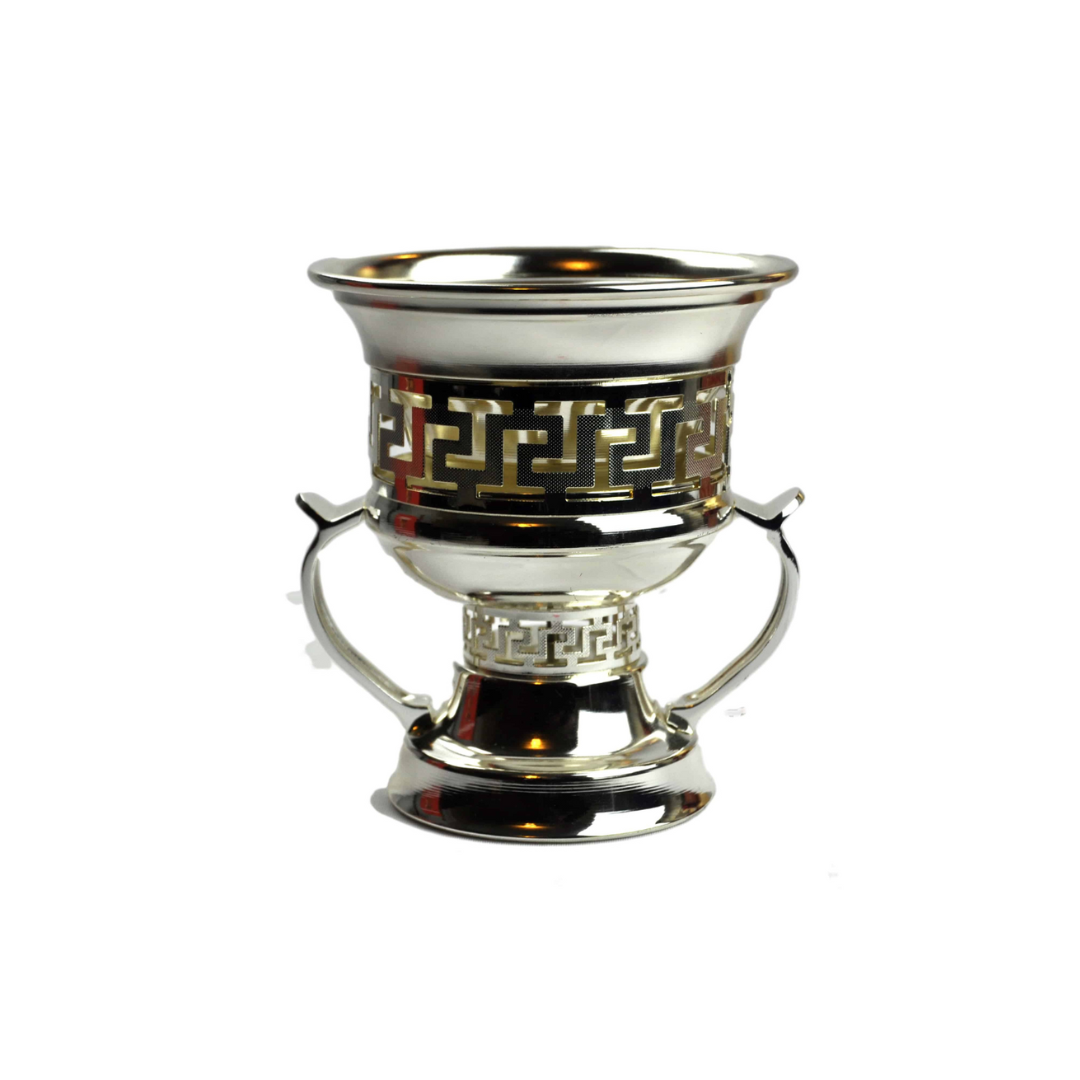 Arab Incense Bakhoor Burner - 5 inch silver by Intense Oud - Intense Oud