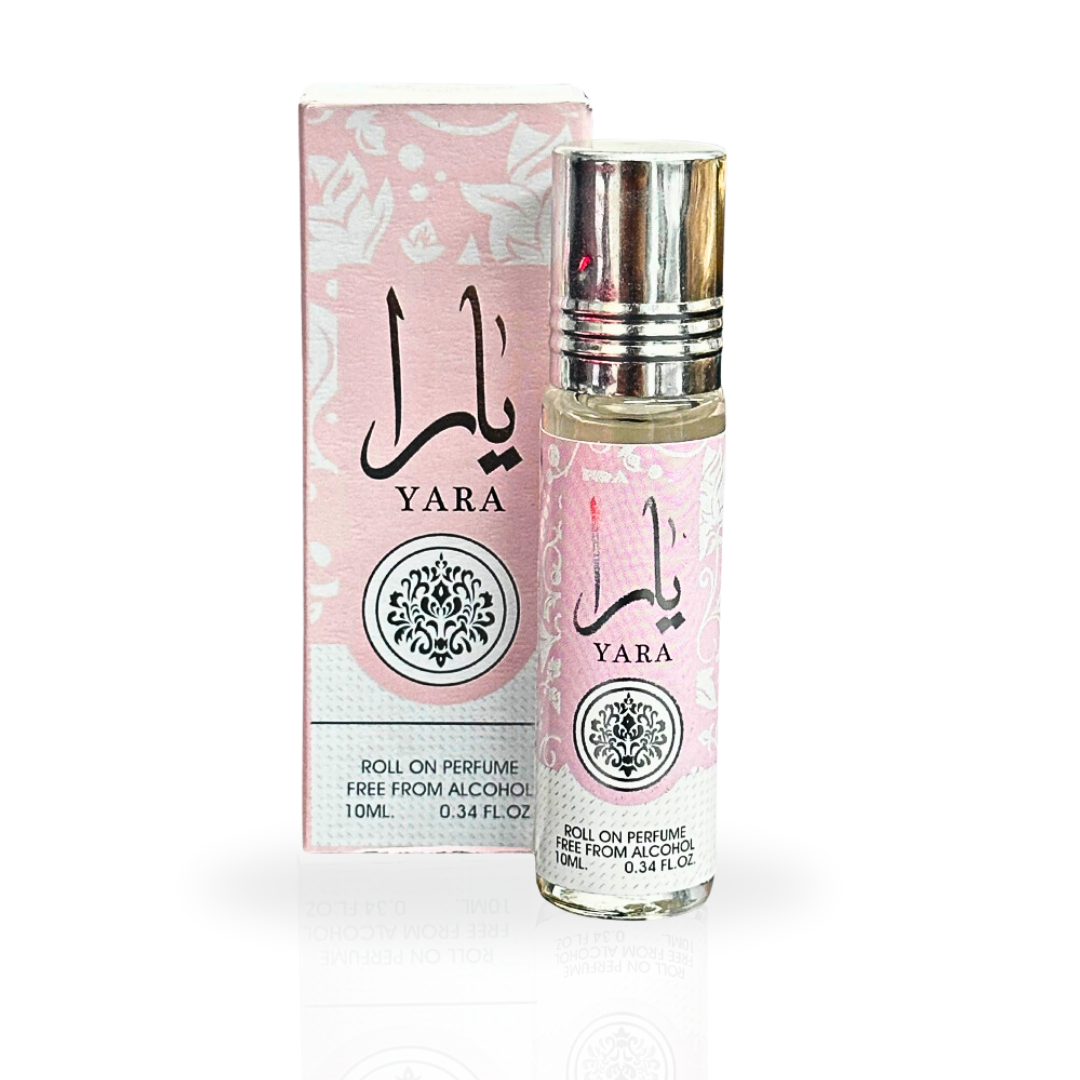 12PC YARA Roll On Perfume Oil CPO - 10ML (0.34 OZ) By Ard Al Zaafaran, Tavel Size Perfume Oils. (PACK of 12) - Intense Oud