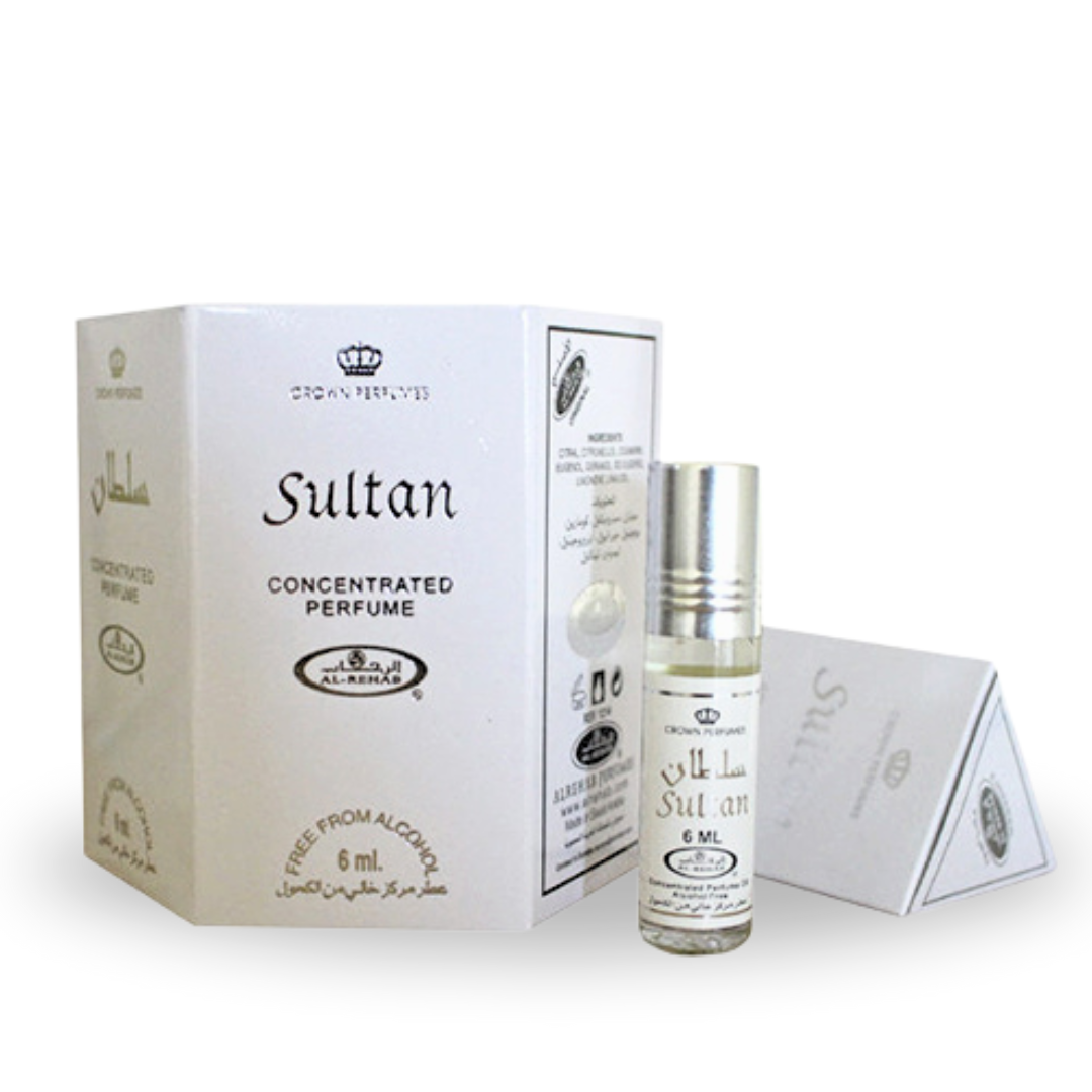 Sultan-6ml (.2oz) Roll-on Perfume Oil by Al-Rehab (Box of 6) - Intense Oud