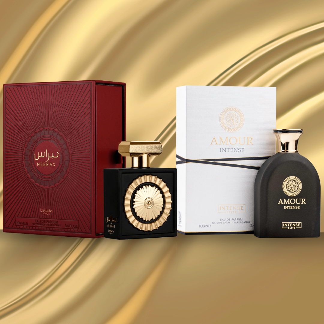 Nebras EDP 100ML (3.4 OZ) by Lattafa Pride & Amour Intense EDP 100ML (3.4 OZ) by Intense Elite. (AMAZING BUNDLE) - Intense Oud
