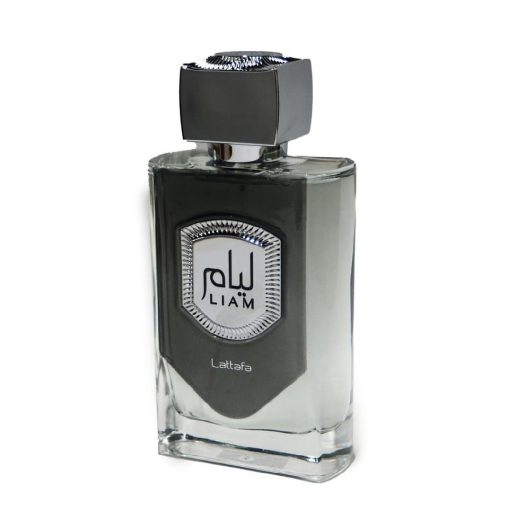 Liam Grey EDP Spray 100ML (3.4 OZ) by Lattafa, Refreshing and Aromatic Fragrances for Men & Women. - Intense Oud