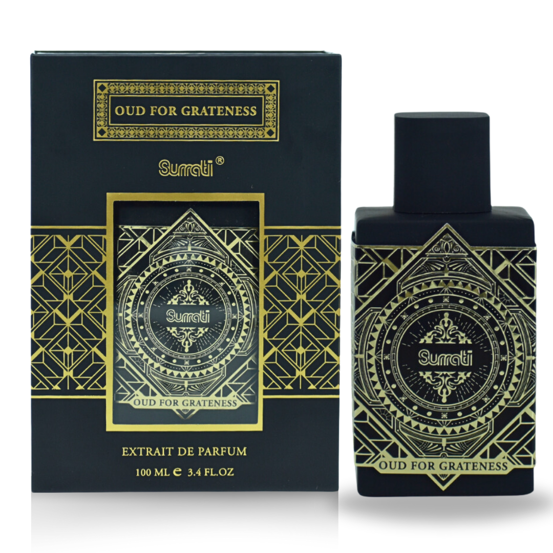 Oud For Grateness EDP 100ML (3.4 OZ) by SURRATI, Exotic Fragrances for Men & Women. - Intense Oud